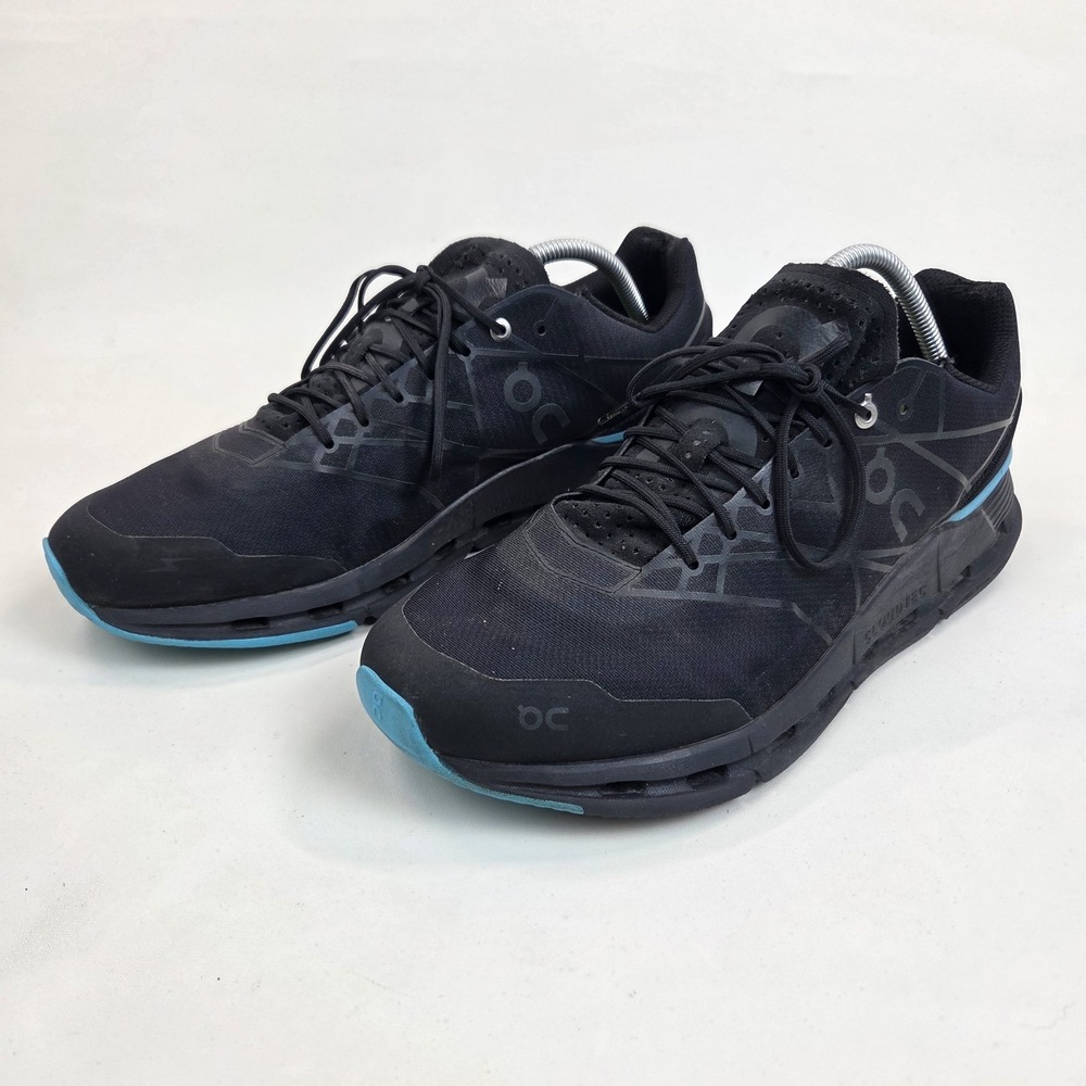 On Cloudnova Z5 Mens Shoes sz M 12 Black Cyan Blue 26-98931